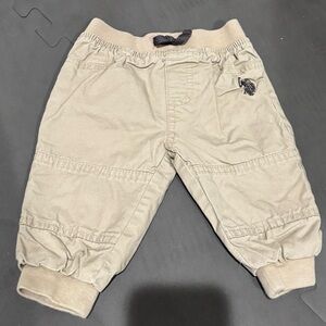 U.S. Polo Assn. Tan Jogger Sweatpants with Elastic Waistband